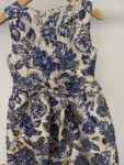 Mini Club gold blue metalic party girls dress and blazer – full view