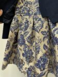 Mini Club gold blue metalic party girls dress and blazer – full view