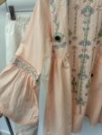Misbah soft pink and white embroidered shalwar kameez set, size 28 (approximate age 5-6) – 1
