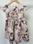 Monsoon role print pink dress – full view