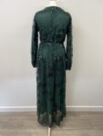 New green sequin long sleeve dress – full view