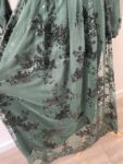 New green sequin long sleeve dress – full view