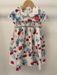 Next new with tag matching little girls poppy dress and knicker set, 18m