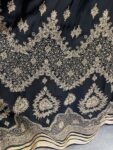 No label gold and black maxi dress – full view