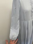 Shein sky blue long sleeve maxi dress – full view