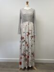 Simplee long sleeved dress with two side pockets – full view