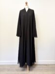 Abaya Buth dobby fabric flared abaya