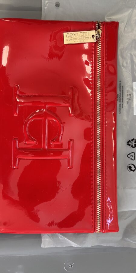 Caroline Herrera New York new red 'Good Girl' zipped makeup pouch