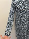 F&F midi dress blue and white – full view