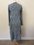 F&F midi dress blue and white – full view