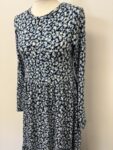 F&F midi dress blue and white – full view
