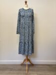 F&F midi dress blue and white – full view