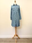 MIA from Modanisa blue long button front shirt, size 8