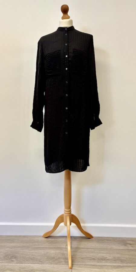 M&S black long shirt, size 10