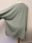 Mint green large wide sleeved top – full view