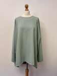 Mint green large wide sleeved top – full view