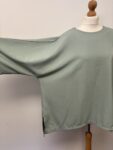 Mint green large wide sleeved top – full view