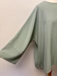 Mint green large wide sleeved top – full view