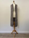 Miss Selfridge sleeveless open front waistcoat jacket – full view