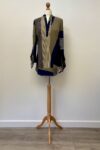 Next navy and olive green abstract shirt blouse, size 8