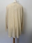 Papaya cream ribbed jumper – full view
