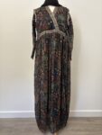 Pehnawa Fashion lng black chiffon dress – full view