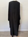 Plain black abaya – full view