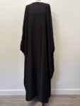 Plain black abaya – full view