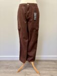 Primark new tag brown cargo trousers – full view