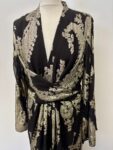 River Island black and gold new long dress – full view