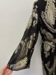 River Island black and gold new long dress – full view