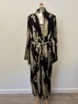 River Island black and gold new long dress – full view