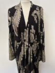 River Island black and gold new long dress – full view
