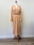 River Island 'In Other Words' peachy pink dress, size 12