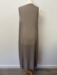 Silver grey sleeveless waistcoat wrap – full view