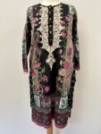 black and floral kurta – full view