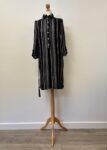Primark black and white patterned long tunic, size 4 (fits size 6 and 8)