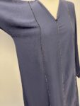 blue long abaya – full view