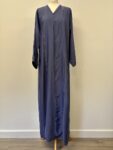 blue long abaya – full view